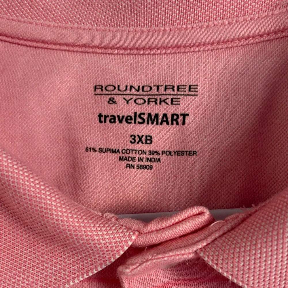 Roundtree & Yorke Pink Polo Shirt